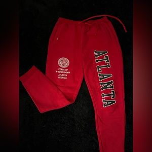 Red FashionNova Sweatpants